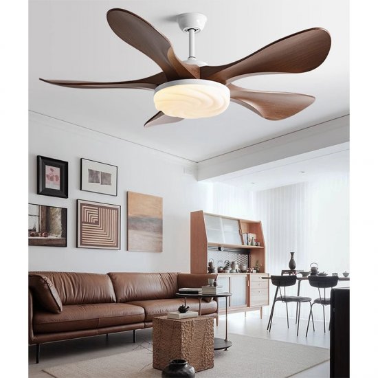 Noiseless ABS Fan Blades 48'' 58''Home Decorative Ceiling Fan With Lamp Reversible Motor Suitable for Summer and Winter