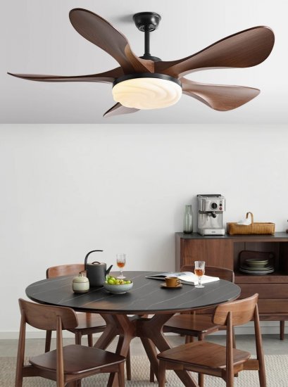 Noiseless ABS Fan Blades 48'' 58''Home Decorative Ceiling Fan With Lamp Reversible Motor Suitable for Summer and Winter