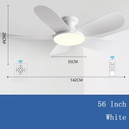 58'' Modern Luxury Led 5 ABS Blades Ceiling Fan wood grain Ceiling Fan With Light