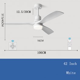 Hot Selling 42 52 Inch Bldc Ceil Fan Lamp Modern Simple Remote Control Decorative Led Ceiling Fan With Light