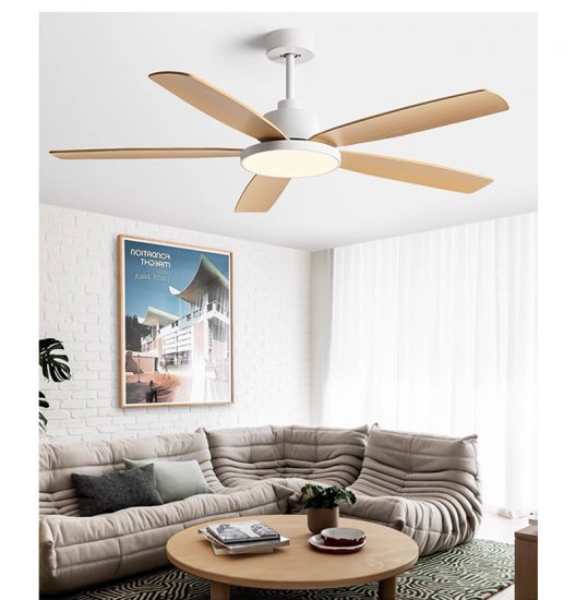 3 File Air Supply Multicolor Optional Modern Indoor Decorative 48 Inch ABS Blade Led Ceiling Fan With Light