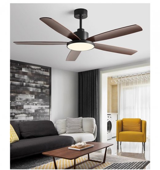 Multicolor Optional Pure Copper Motor Stable Operation Low Noise 58 Inch Led Ceiling Fan With Light