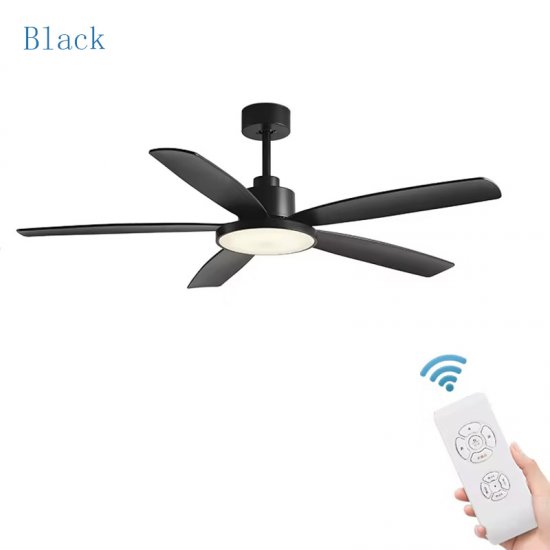 Modern Decorative 72 Inch ABS 5 Blades DC Remote Control Led Ceiling Fan With Light