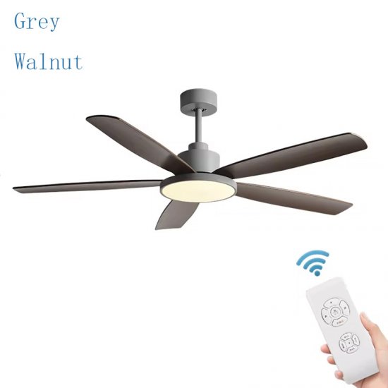 Modern Decorative 72 Inch ABS 5 Blades DC Remote Control Led Ceiling Fan With Light