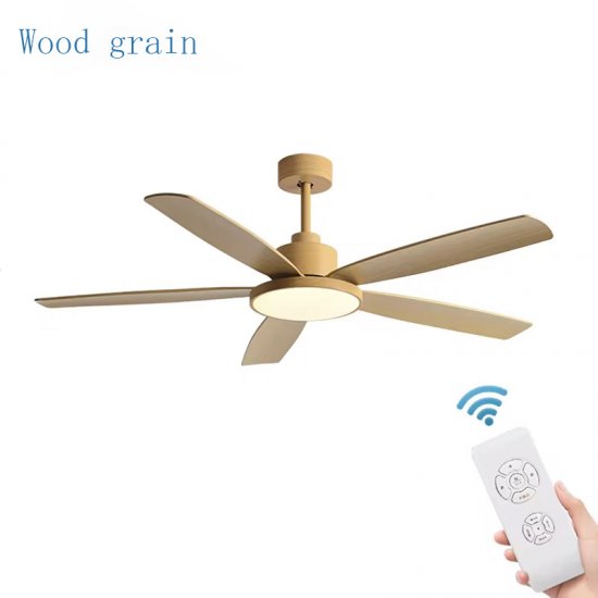 Modern Decorative 72 Inch ABS 5 Blades DC Remote Control Led Ceiling Fan With Light