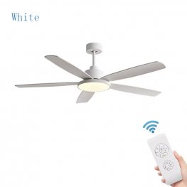 Modern Decorative 72 Inch ABS 5 Blades DC Remote Control Led Ceiling Fan With Light