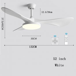 Luxury Natural Wooden Ceiling Fan 42'' 52''Home Decorative Pendant Fan With Lamp Reversible Motor Suitable for Summer and Winter