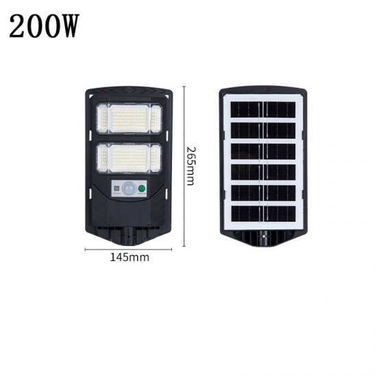 Solar Street Light Home Outdoor Waterproof Human Body Sensing Intelligent Remote Control Three-sided Lighting Solar Street Light