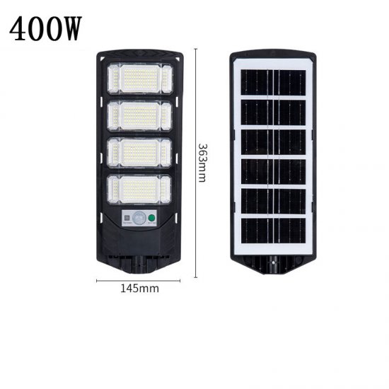 Solar Street Light Home Outdoor Waterproof Human Body Sensing Intelligent Remote Control Three-sided Lighting Solar Street Light