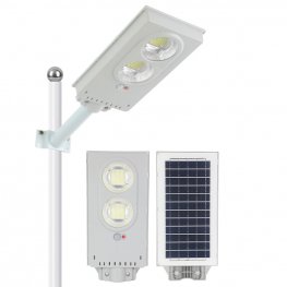 Solar Street Lights Outdoor, Solar Lamp With 3 Light Mode Remote Control Waterproof Motion Sensor Lighting for Garden Patio Path