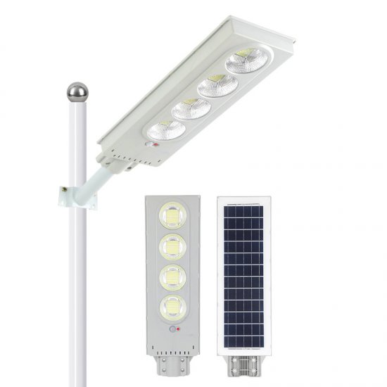 Solar Street Lights Outdoor, Solar Lamp With 3 Light Mode Remote Control Waterproof Motion Sensor Lighting for Garden Patio Path