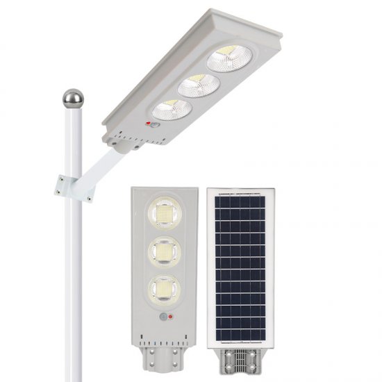 Solar Street Lights Outdoor, Solar Lamp With 3 Light Mode Remote Control Waterproof Motion Sensor Lighting for Garden Patio Path