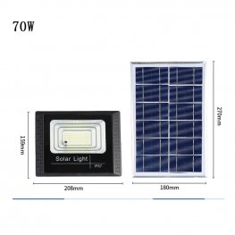 Solar Flood Lights 70w 100w 200w 300w LED Solar Powered Spotlight Outdoor Waterproof Reflector Solar With Remote Control