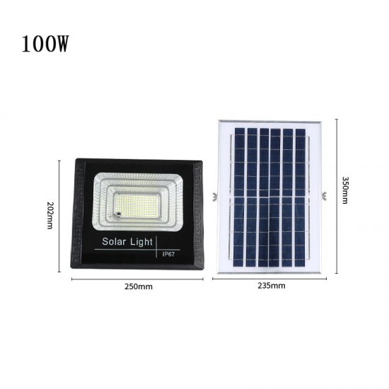 Solar Flood Lights 70w 100w 200w 300w LED Solar Powered Spotlight Outdoor Waterproof Reflector Solar With Remote Control