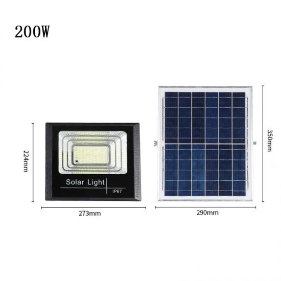 Solar Flood Lights 70w 100w 200w 300w LED Solar Powered Spotlight Outdoor Waterproof Reflector Solar With Remote Control