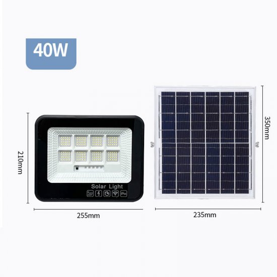 40W 60W 100W LED Multipurpose and Convenient Installation Method Solar Outdoor Lighting Courtyard Lighting Solar Projection Lamp