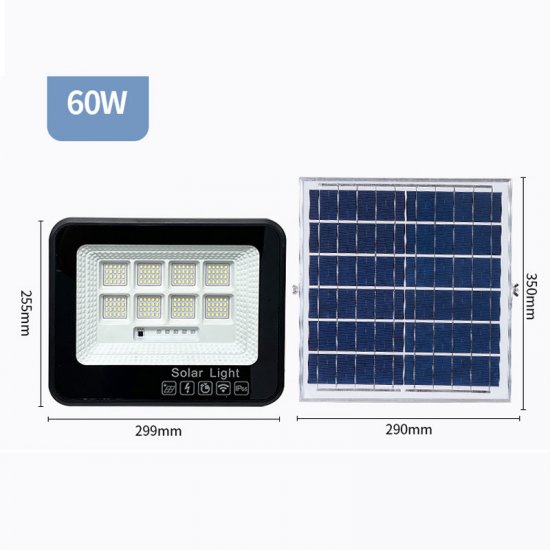 40W 60W 100W LED Multipurpose and Convenient Installation Method Solar Outdoor Lighting Courtyard Lighting Solar Projection Lamp