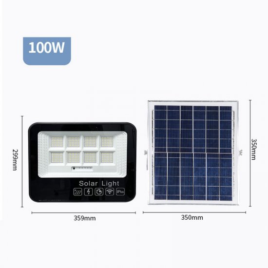 40W 60W 100W LED Multipurpose and Convenient Installation Method Solar Outdoor Lighting Courtyard Lighting Solar Projection Lamp