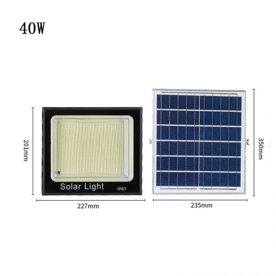 Super Bright Solar Flood Lights with Remote Control 40W-60W-100W Solar Powered LED Spotlight Outdoor Waterproof Reflector Solar