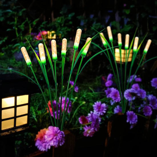 Solar Reed Lawn Light Firefly Swinging Garden Light Courtyard Landscape Decoration