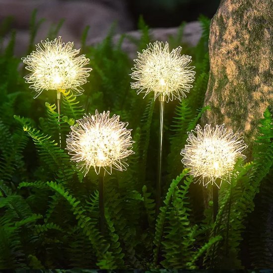 Solar Outdoor Courtyard Dandelion Glowing Ball Terrace Garden Decoration Villa Layout Ground Insertion Lawn Light