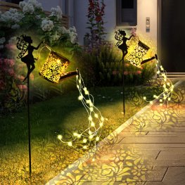 LED Solar Watering Can Light Hanging Kettle Lantern Light Outdoor Waterproof Villa Path Lawn Yard Garden Decoration Lamp