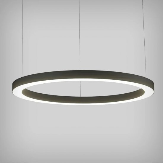 6ft Slim LED Ring Pendant Uplight/Downlight - Large Round Chandelier