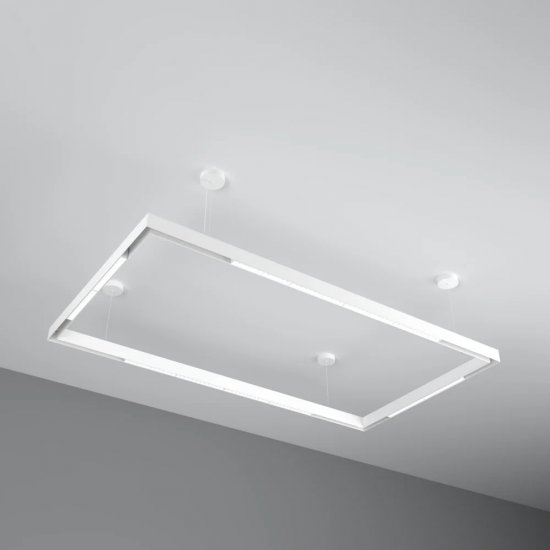 7.8FT Quietly Bright – LED Rectangular Magnetic Track Pendant Set